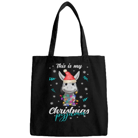 Winter Christmas Pyjama Donkey Bags