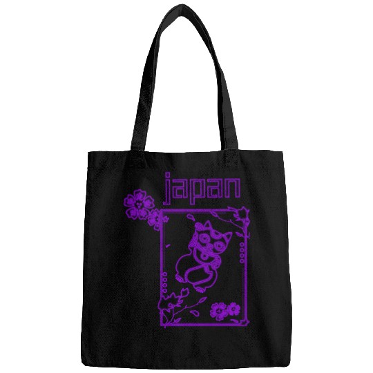 Japan Neon lucky Cat Bags