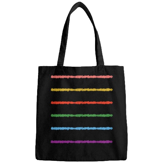 Crayon Lines Simple Artwork Bags