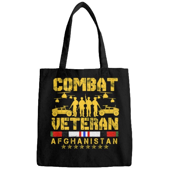 Combat Veteran Afghanistan Proud Us Bags