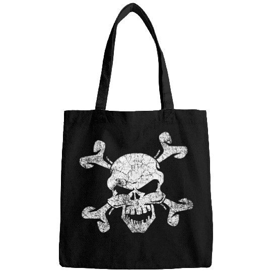 Distressed Skull And Crossbones Bags