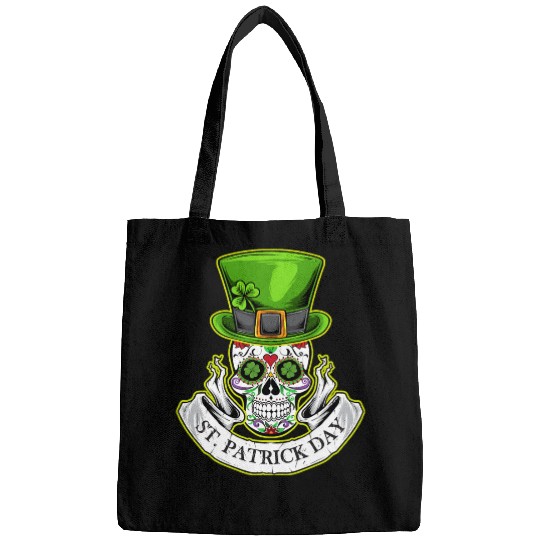 Sugar Skull | St Patrick Day | Lucky Charm Irish Bags
