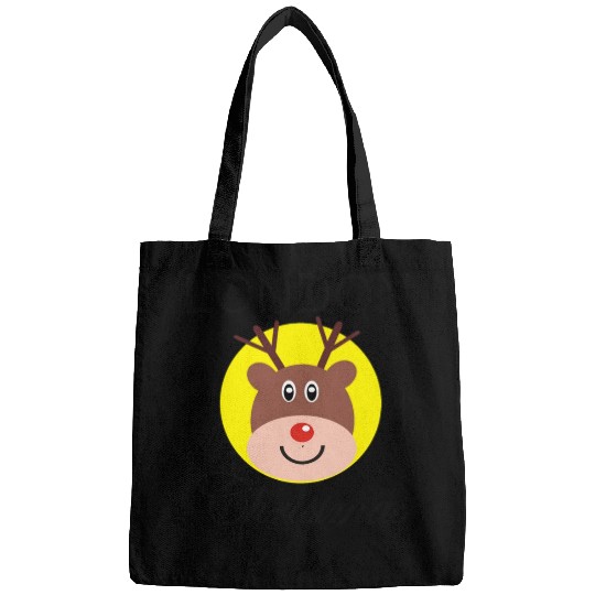 Funny Christmas Rudolph gift for Londoner Bags