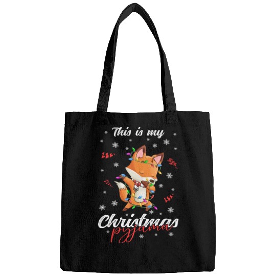 Winter Christmas Pyjama Fox Bags