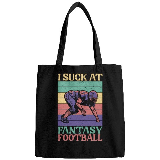 I Suck At Fantasy Football Auto Draft Sport Lover Bags
