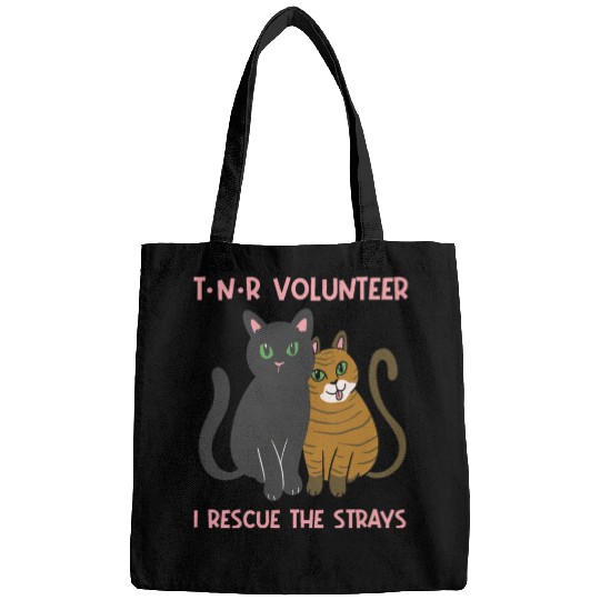 T N R Volunteer I rescue stray cats street cats Bags