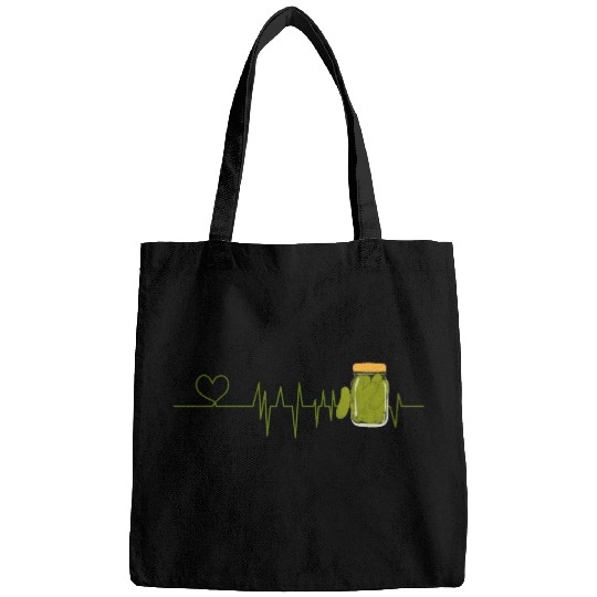 Pickle Lover Heartbeat for Pickles lover Bags