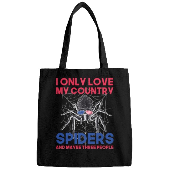 I love america and spiders and maybe three people Bags