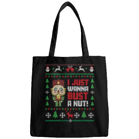 Nutcracker Ugly Christmas Ugly Christmas Saint's Bags