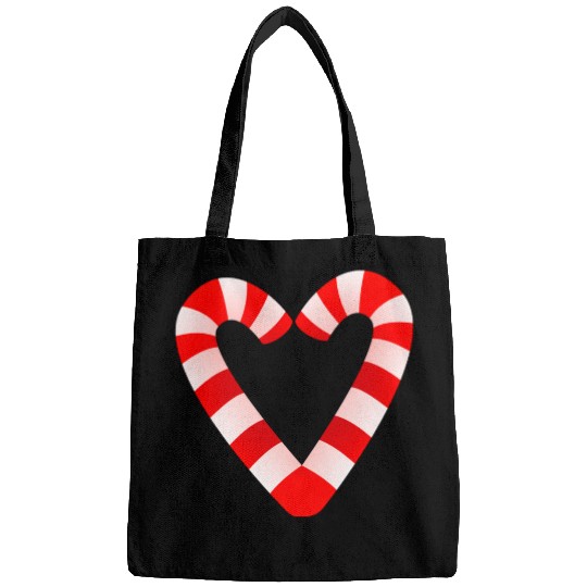 Candy Cane Hearts Bags Christmas Xmas Holidays