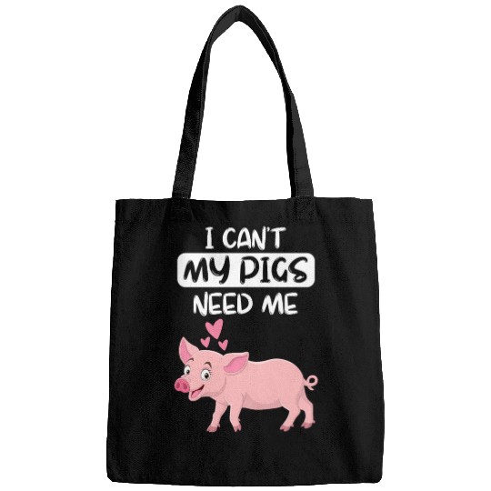 Farm Animal Piglet Farmer Funny Gift Pig Bags