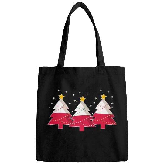 Christmas Tree Polish Flag Poland Bags