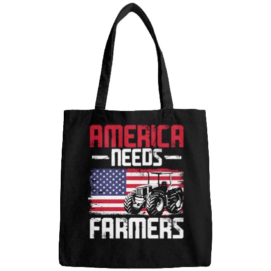 Farming Farmer Vintage Tractor Us Bags