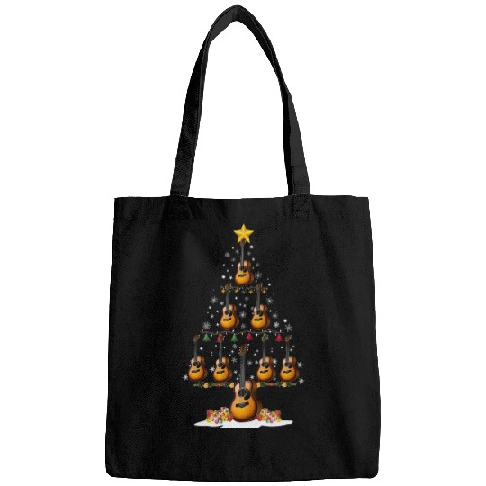 Guitar Christmas Tree Xmas Funny Gift Bags