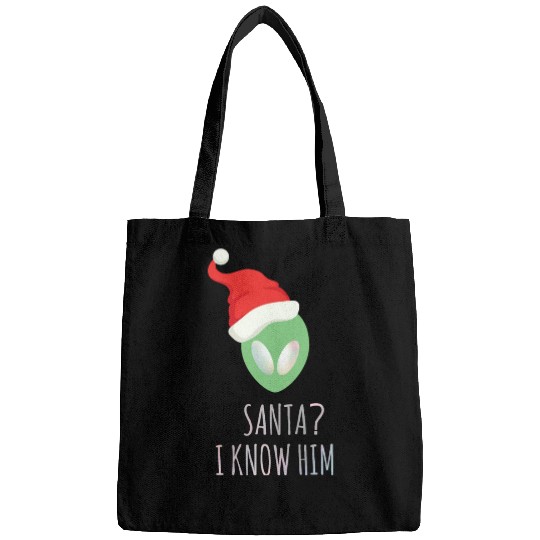 Santa? I know him. Merry Christmas. Happy New Year Bags