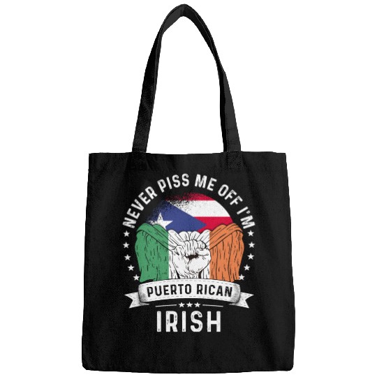 Puerto Rico Flag Ireland Grown Funny Humor Bags