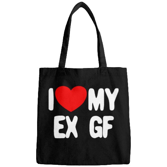 I Love My Ex GF Funny Mens I Love My Ex Girlfriend Bags