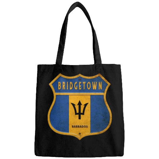Bridgetown Barbados coat of arms flag design Bags