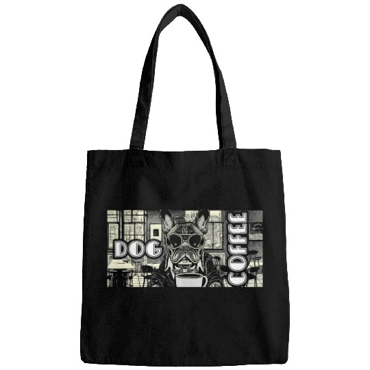 I love dog and coffee Bags