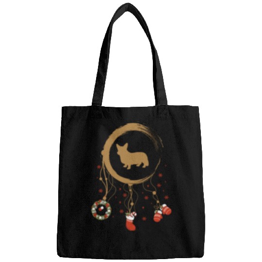 dog dreamcatcher Christmas Corgi Bags