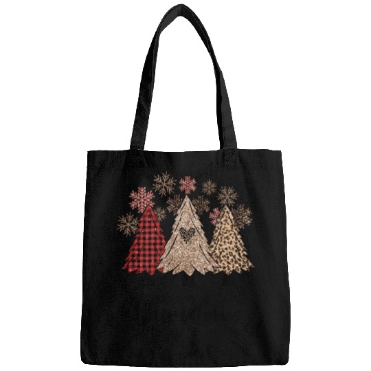 Xmas Messy Christmas Buffalo Plaid Bags