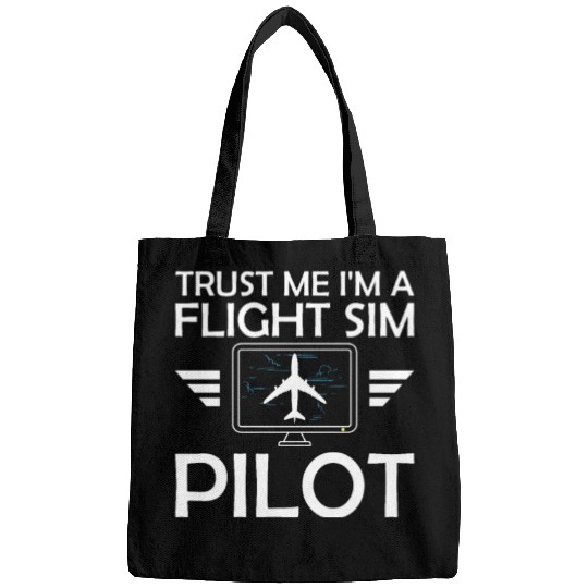 Flight Simulator Pilot Four Engine Jet Aircraft Av Bags