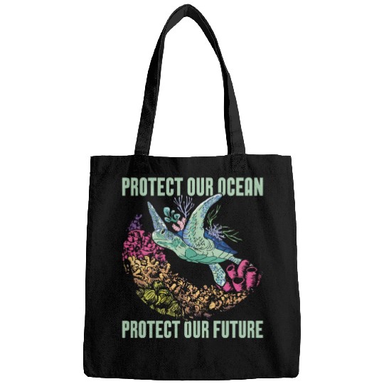 Marine Biology Protect Our Ocean Loves Marine Life Bags
