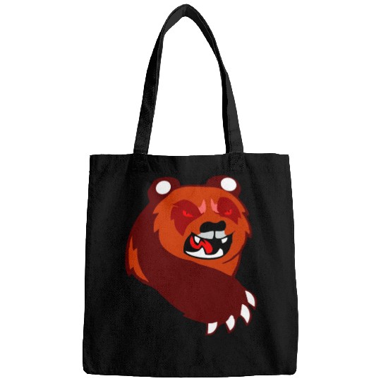 angry panda Bags