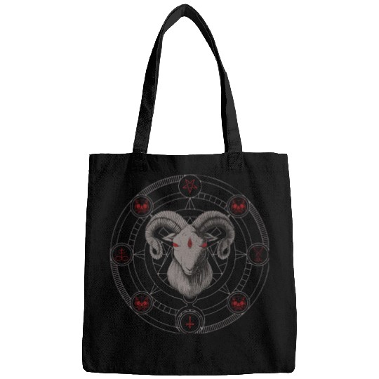 Satanic evil GOAT Design Bags
