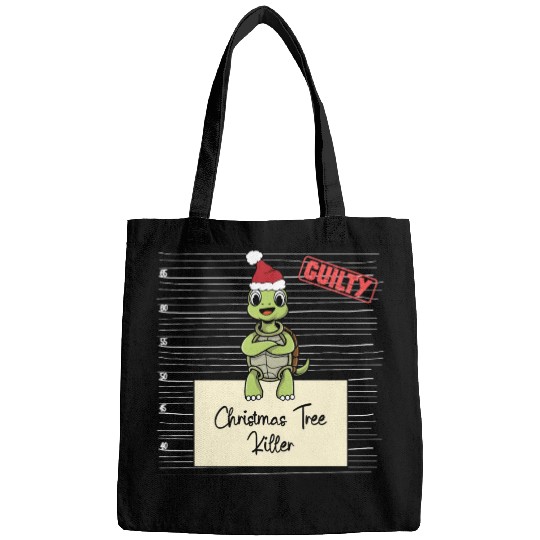 turtle christmas funny prison Bags