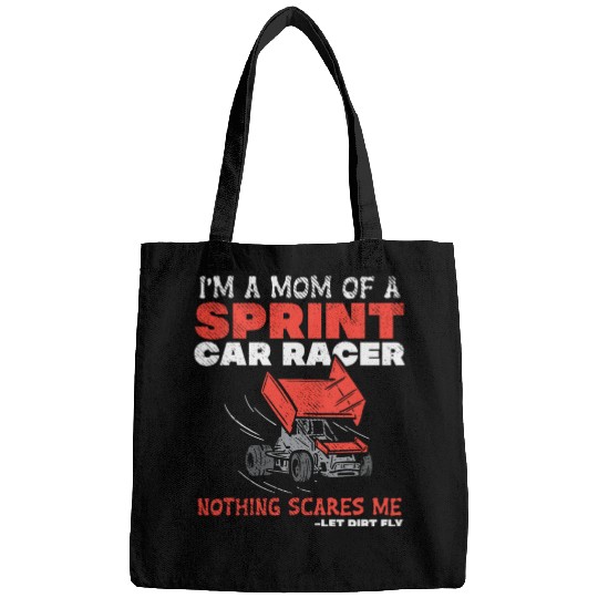 Mom Of A Sprint Car Racer Race Day Driver Mother Bags