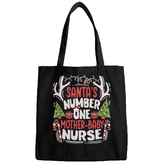Santas Number One Mother Baby Nurse NICU Neonatal Bags