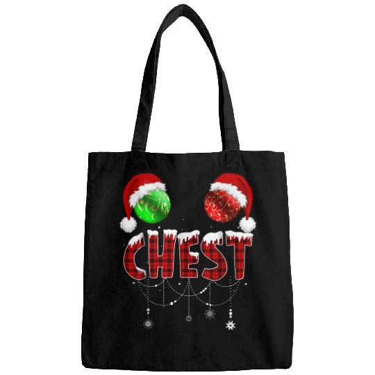 Chest Nuts Christmas Funny Matching Couple Bags