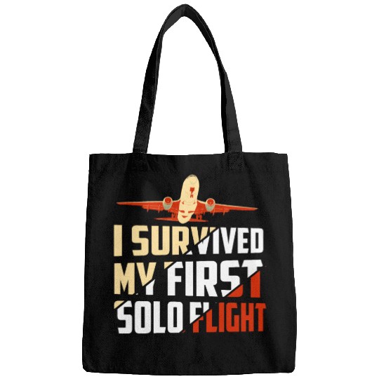 I Survived My First Solo Flight Aviation Bags