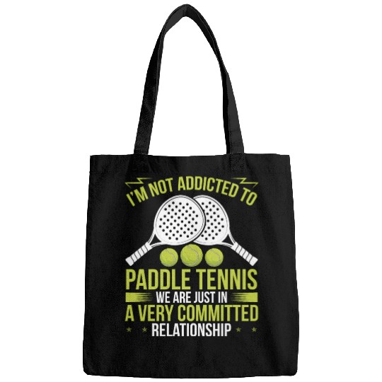 Paddle Tennis Player Match Humor Sarcasm Funny Bags