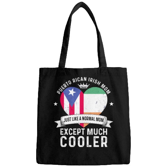 Puerto Rico Flag Ireland Mom Mothers Day Women Bags
