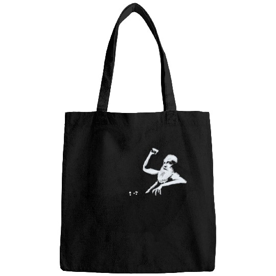 Banksy - Grandpa in the bathtub Bags