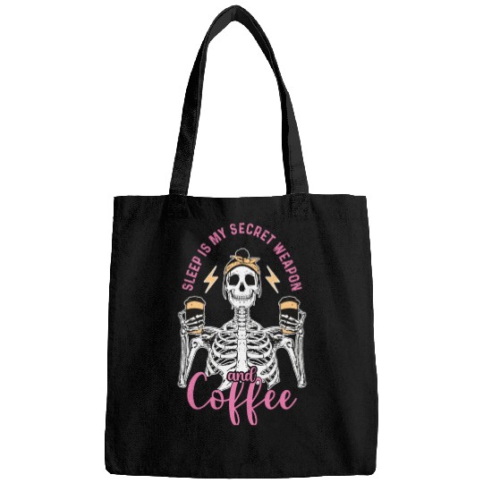 Skeleton Drink Tired Mom needs Coffee Bags