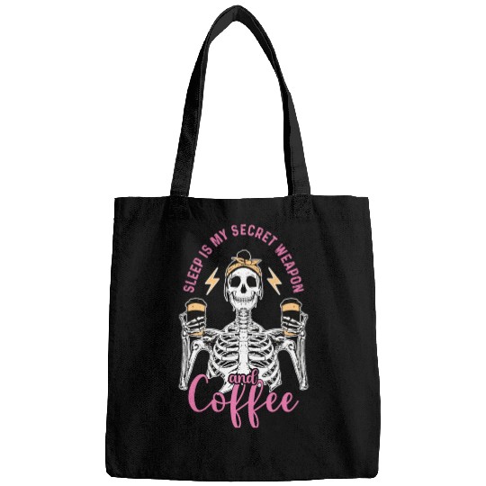 Skeleton Drink Tired Mom needs Coffee Bags