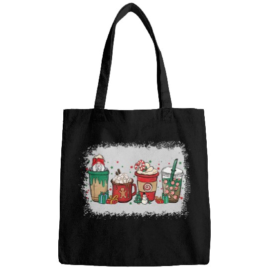 Christmas Coffee Cup Bleached Bags