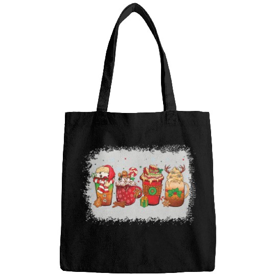 Christmas Coffee Cup Bleached Bags