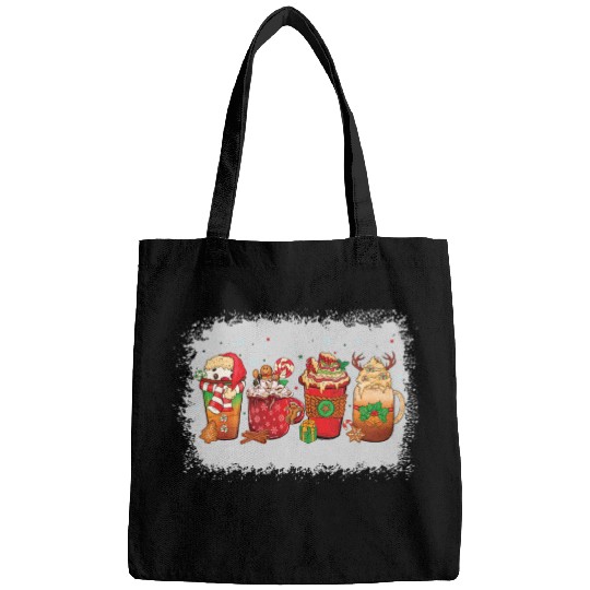 Christmas Coffee Cup Bleached Bags