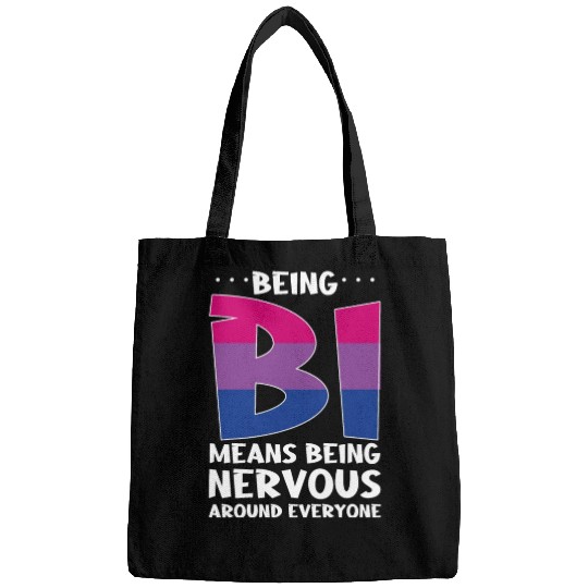 Being Bi Bisexual Pride Kawaii Cat Bags