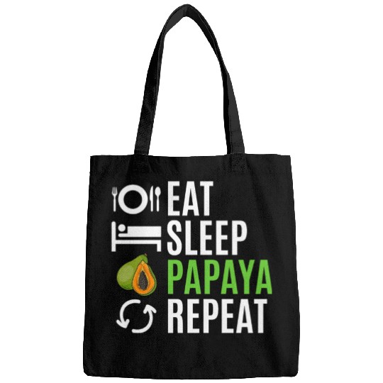Eat Sleep Papaya Repeat Bags