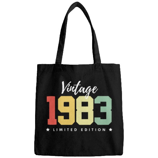 40 Years Vintage 1983 Retro 40th Birthday Bags