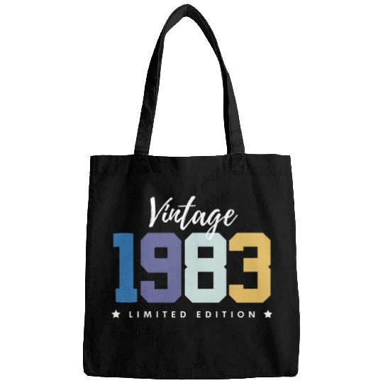 40 Years Vintage 1983 Retro 40th Birthday Bags