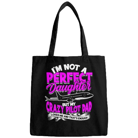 Pilot Daughter Airplane Aviation Job aircraft Bags