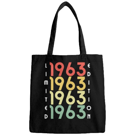 60 Years Vintage 1963 Retro 60th Birthday Bags