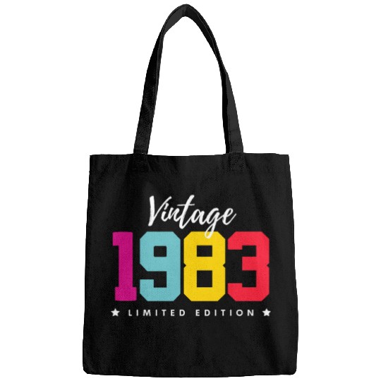 40 Years Vintage 1983 Retro 40th Birthday Bags