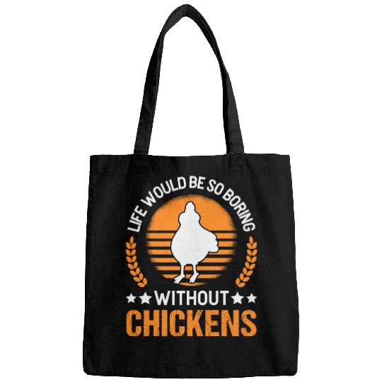 Chickens Chicken Farm Farmer Bags